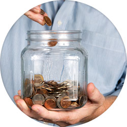 savings money jar